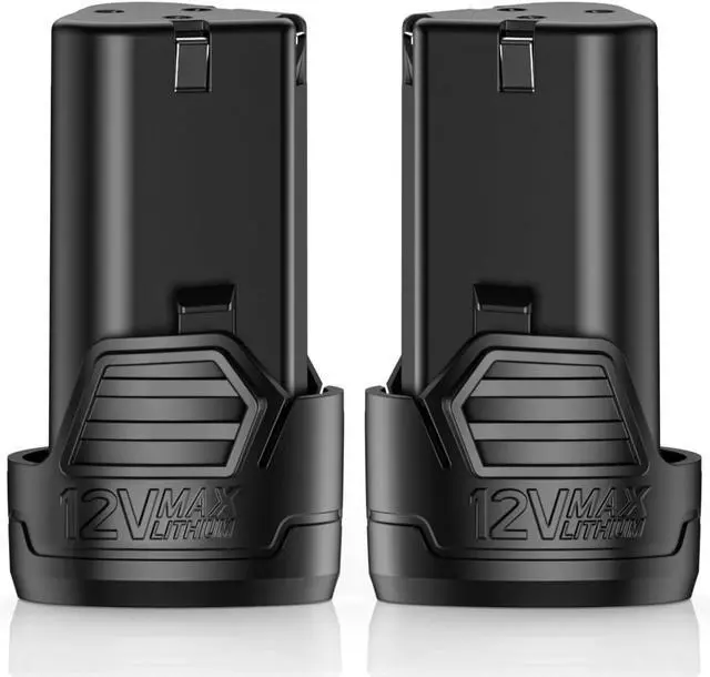 Main image of KIMO 2 Pack of 12V 2.0Ah Lithium-Ion Battery for KIMO 12V Ratchet Wrench, Brad Nailer, Drill Driver, Compatible with KIMO 12 Volt Power Tools