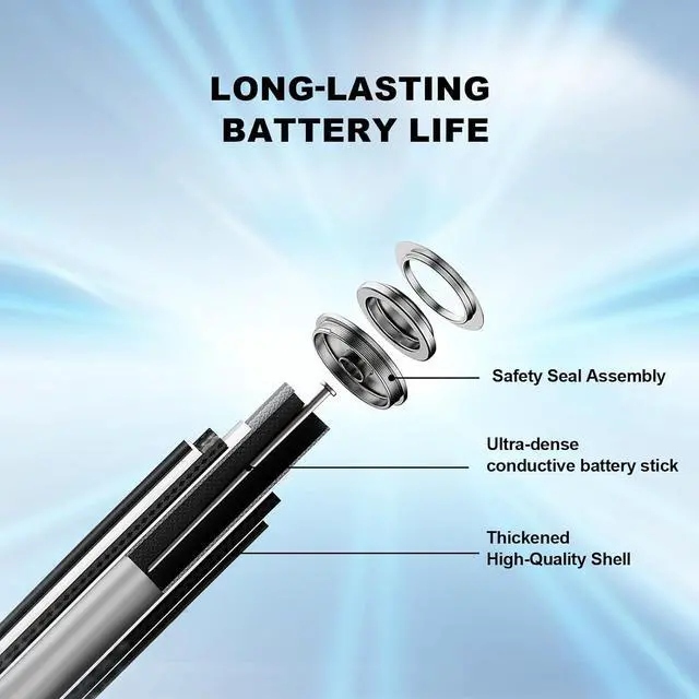 Alt view image 5 of 7 - JESSPOW 16650 Rechargeable Battery, 16650 Battery 1800mAh 3.7V Li-ion Rechargeable Battery with Button Top for Flashlights Torches - 2 Pack