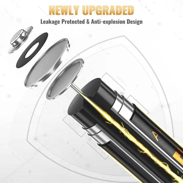 Alt view image 3 of 7 - BONAI Lithium Batteries AA 12 Pack, 3500mAh 1.5V Longest Lasting Double A Battery Ultimate Power for High-Tech and Low-Tech Devices - [Non-Rechargeable]