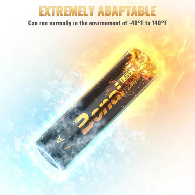 Alt view image 5 of 7 - BONAI Lithium Batteries AA 12 Pack, 3500mAh 1.5V Longest Lasting Double A Battery Ultimate Power for High-Tech and Low-Tech Devices - [Non-Rechargeable]