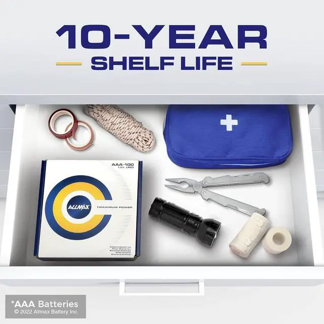 Alt view image 5 of 6 - Allmax AAA Maximum Power Alkaline Triple A Batteries (600 Count Wholesale Pack / 6 Boxes of 100)  Ultra Long-Lasting, Leakproof Design, 10-Year Shelf Life, Maximum Performance (1.5V)