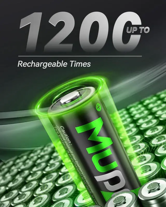 Alt view image 3 of 7 - 16 Pack Ni-MH AA Rechargeable Batteries, 2800mAh Rechargeable AA Batteries, Pre-Charged Double A Batteries with Protection Box