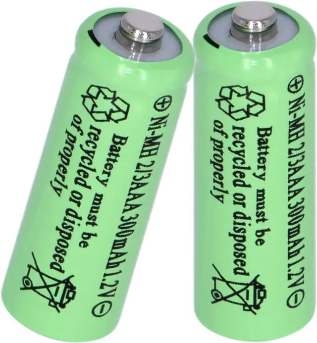 Alt view image 6 of 7 - 8 Packs Ni-MH 2/3AAA 1.2v 300 mah Rechargeable Batteries Button Top 3 A,2/3 AAA Battery for Solar Lights,Outdoor Solar Garden Art Light Battery(They are not AAA Size Batteries)