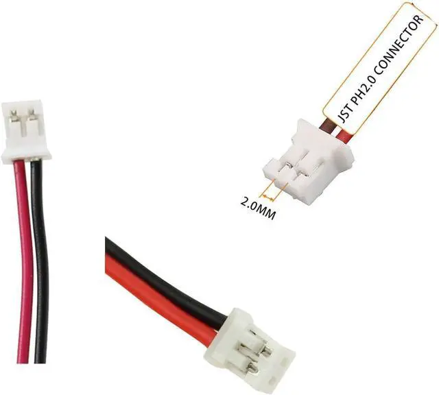 Alt view image 6 of 7 - 5200mAh 3.7v lithium ion battery with 2.0Pin JST-PH JST 2.0/2P Plug Rechargeable battery Pack lithium 3.7 volt batteries for Electronics, Toys, Lighting, Equipment, Bluetooth speaker other products.