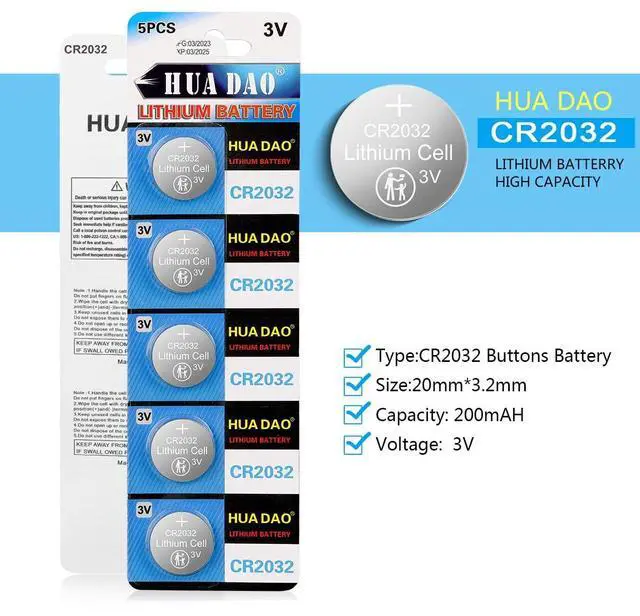 Alt view image 2 of 7 - CR2032 Lithium Battery 3 Volt Coin Button Cell 200 Pack