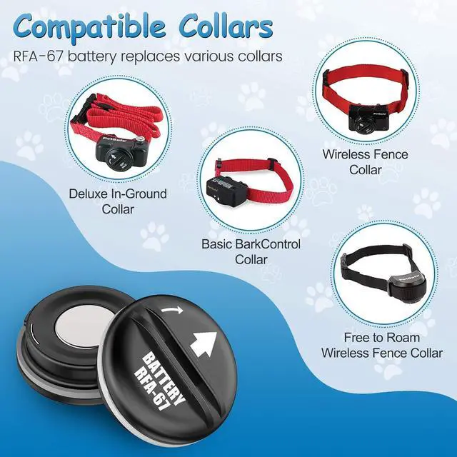 Alt view image 3 of 7 - KGC RFA-67 6 Volt Replacement Dog Collar Batteries, Ultra Fit PIF-300 RF300 PIF-275-19 PRF-3004W PUL-250 PUL-275 PIG00-13661 PBC-102, Compatible with PetSafe RFA 67 Battery (10 Pack)