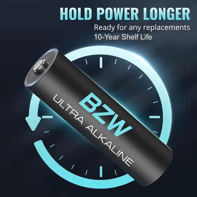 Alt view image 2 of 7 - BZW AAA Batteries 48 Pack, 1450mAh  Premium Alkaline 1.5V Triple A Batteries, Ultra Long-Lasting & Leakproof with 10-Year Shelf Life