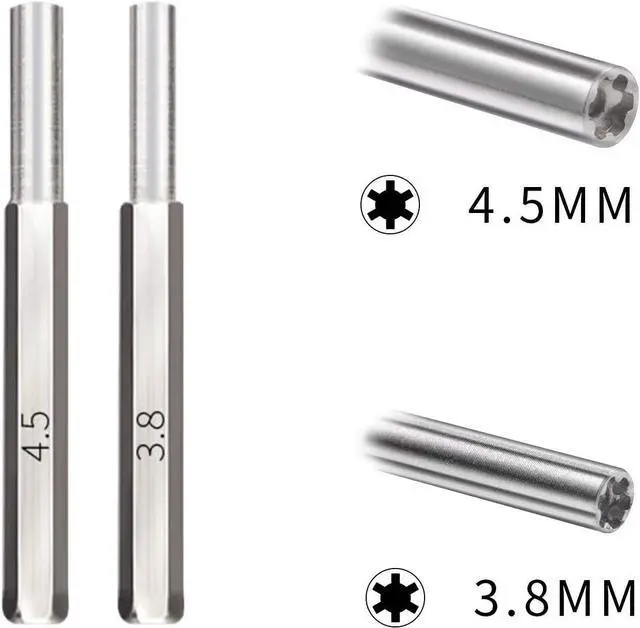Alt view image 4 of 7 - CR1616 Button Cell Battery, 5 Pack CR1616 Batteries with Tabs Bundled with 3.8 mm & 4.5 mm Security Screwdriver Tool Set for GameBoy Color and GameBoy Advance Games - Batteries Individually Pack