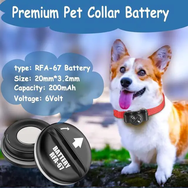 Alt view image 2 of 7 - 10Pack RFA-67 6V Replacement Dog Collar Batteries for PIF-300 PIF-275-19 PUL-275 PIF00-15002 PBC-102 ZIG00-16969, Compatible with PetSafe RFA-67 Battery