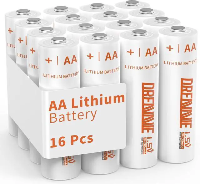 Main image of Lithium Batteries AA [Non-Rechargeable]- 1.5V Double A Premium Lithium AA Batteries for Blink Outdoor,Flashlight,Toys,Other Daily Gadgets[16 Pack/3400mAh]