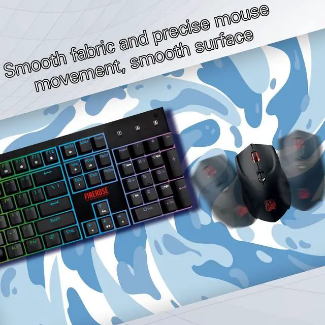 Alt view image 6 of 7 - Fluid Pattern XXL Mouse Pad,Super Thick Waterproof Fluid Pattern Large Gaming Mousepad with Stitched Edge,Mouse Computer Desk Accessories,Non-Slip Base Mouse Keyboard Mat 800X400X4mm