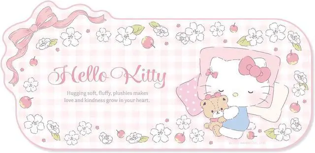 Main image of Kawaii Anime Mouse Pad - Cute Gaming Desk Mat With Bowknot Edge, Non-Slip Waterproof for Keyboard, Large Extended for Office Gaming - FlowerCat