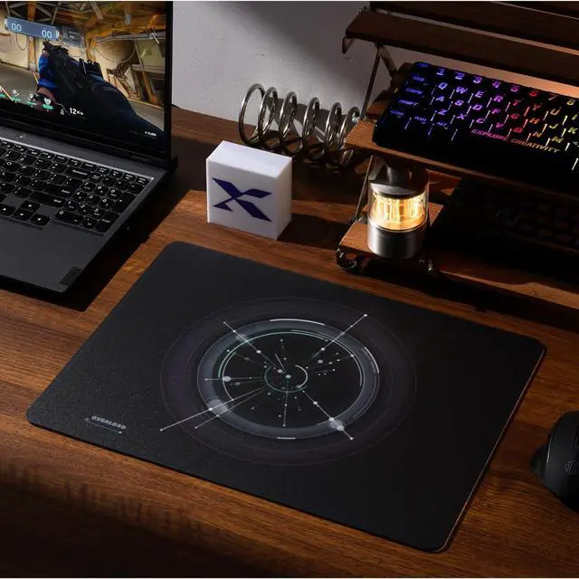 Alt view image 6 of 6 - XVX Glass Mousepad Gaming, Overload Black Tempered Glass Mouse Pads for Gaming,Professional Large Mouse Mat 410mm*310mm, Special Glass Surface with Improved Precision and Speed