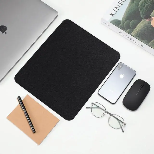 Alt view image 6 of 6 - Crtiin 50 Pack Mouse Pad Bulk Computer Mouse Pad Gaming Mousepad for Computers, Laptop, Back to School Office Graduation Gifts with Non Slip Rubber Base(9.84 x 11.81 Inch,Black)