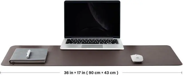 Alt view image 2 of 7 - Cork Desk Mat - Dual-Sided Desk Pad for Office and Home - Desk Organization and Accessories - Ideal for Large Mouse Pad and Desk Mats on Top of Desks(Coffee,36"x 17")