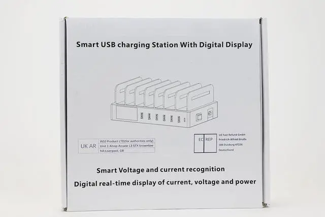 Alt view image 2 of 7 - Charging Station for Multiple Devices for 7 Ports Fast USB Charger with Type C PD20W QC3.0, Fast Desktop Docking Station Compatible with iPhone ipad Samsung Smart Phones
