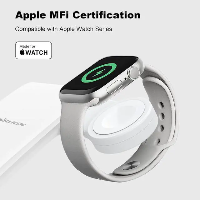 Alt view image 5 of 6 - Nillkin 3 in 1 Charging Station for Apple Devices, Foldable&Portable Wireless Charger Stand for iPhone 15/14/13/12 Pro Max/Pro, Only for Apple Watch Ultra/8/7/SE/6/5/4/3/2, for AirPods