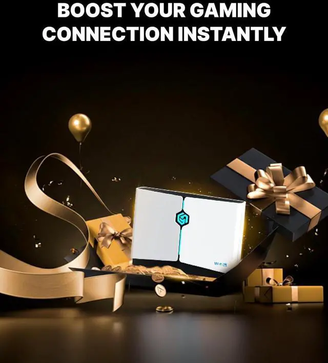 Alt view image 2 of 7 - Gaming Router WiFi Booster - AX3000 PC & Consoles Game Booster, Dual Band WiFi 6, 2402Mbps 5GHz & 2.4GHz, Free 90-Day GearUP Booster Subscription(Core Plan - White)