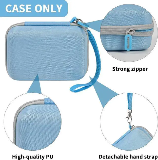 Alt view image 3 of 7 - Case Compatible with GL SFT1200/ MT3000/ AXT1800/ MT1300/ A1300/ AR750S-Ext for Glinet Travel Router Wireless, Portable WiFi Storage Holder for Ethernet Cable & Power Adapter (Box Only) - Blue