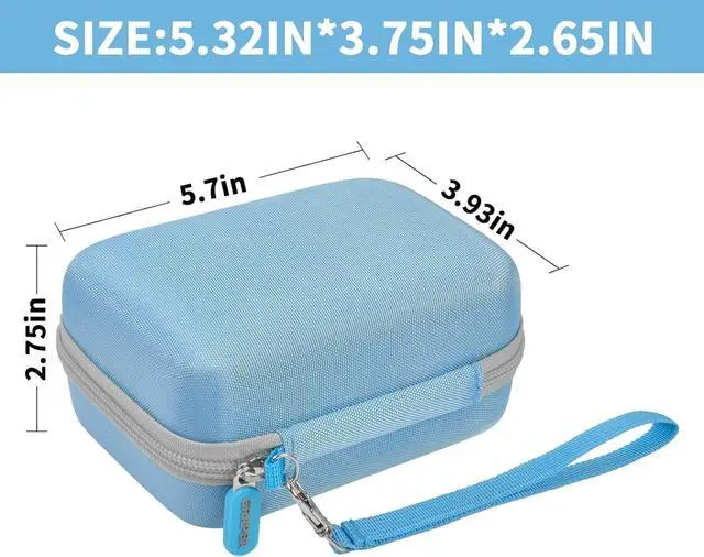 Alt view image 5 of 7 - Case Compatible with GL SFT1200/ MT3000/ AXT1800/ MT1300/ A1300/ AR750S-Ext for Glinet Travel Router Wireless, Portable WiFi Storage Holder for Ethernet Cable & Power Adapter (Box Only) - Blue