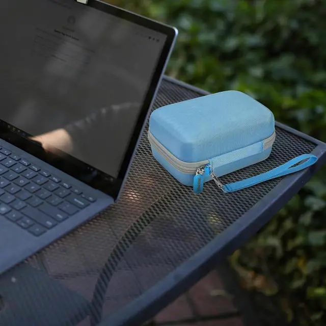 Alt view image 6 of 7 - Case Compatible with GL SFT1200/ MT3000/ AXT1800/ MT1300/ A1300/ AR750S-Ext for Glinet Travel Router Wireless, Portable WiFi Storage Holder for Ethernet Cable & Power Adapter (Box Only) - Blue