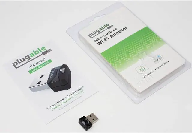 Alt view image 6 of 6 - Plugable USB 2.0 Wireless N 802.11n 150 Mbps Nano WiFi Network Adapter (Realtek RTL8188EUS Chipset) Driverless Plug and Play for Windows