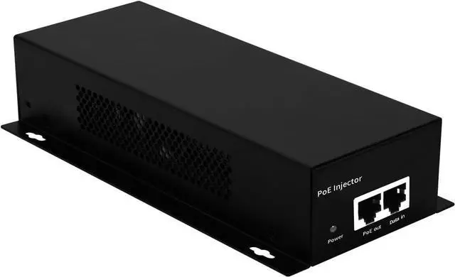 Alt view image 5 of 5 - 10G POE++ Injector, IEEE802.3af/at/bt 90W, Converts a Non-PoE Port to A PoE++ 10G Port, High Power Gigabit PoE Injector for IP Cameras, Wireless Bridge, Access Control, Desktop,Wall-Mount