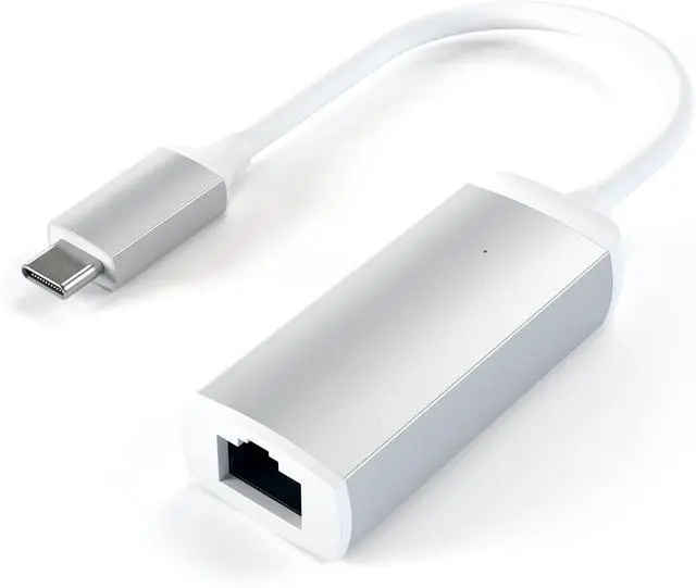 Alt view image 2 of 5 - Satechi Aluminum Type-C Gigabit Ethernet Adapter, Compatible with MacBook Air/Pro M5/M4, iPad Air/Pro M5/M4, iPad mini, iPhone 17 - Silver