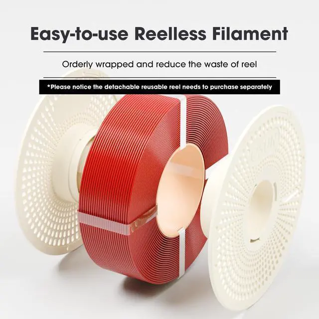 Alt view image 7 of 7 - eSUN PLA Basic Refilament 1.75mm, 3D Printer Refill High Speed PLA for Fast Printing, 1KG per Roll, 2 Rolls Spoolless 3D Printing Filament for High Speed 3D Printers, Black