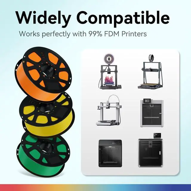 Alt view image 5 of 7 - Kingroon Turquoise Green PLA Filament 1.75mm, 1kg Spool (2.2lbs), +/- 0.03mm Tolerance, Smooth 3D Printing Filament, Fits for Most FDM 3D Printers