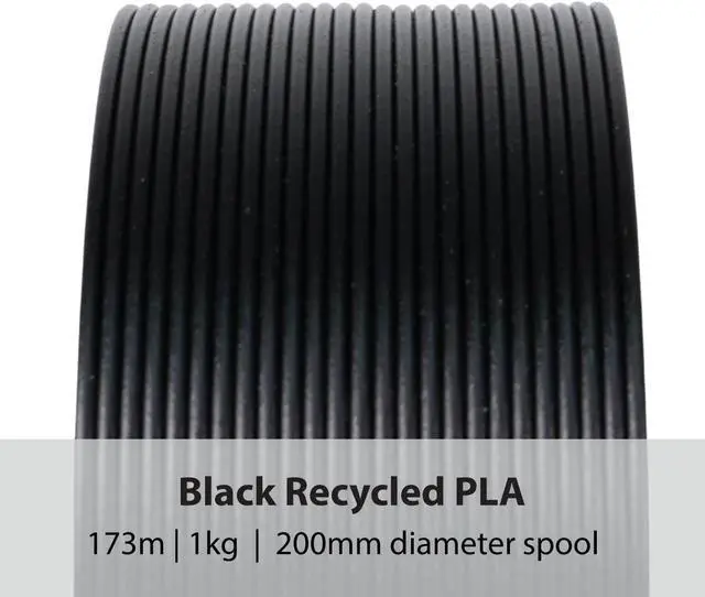 Alt view image 2 of 7 - Protopasta 3D Printer Filament | PLA Filament 1.75mm | Black Recycled PLA | 1kg Spool