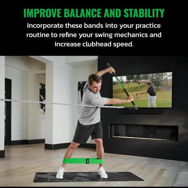Alt view image 5 of 7 - GolfForever Mini Bands Proven by Golfer Scottie Scheffler | Golf Training Premium Fitness Bands | Premium Golf Training Aid to Improve Strength Flexibility & Swing Posture | 3 Resistance Levels | 3pcs