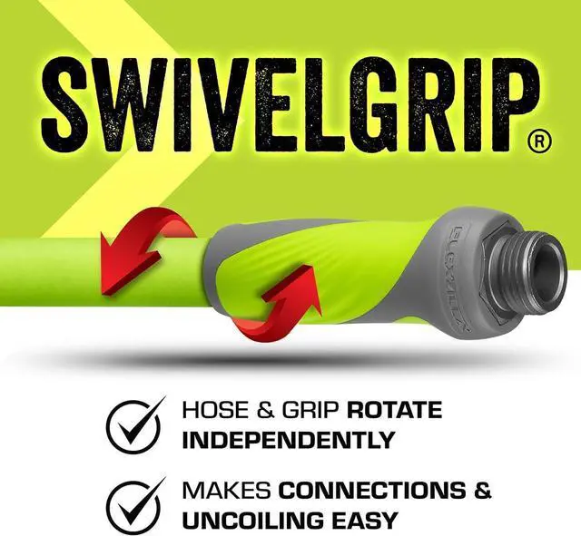Alt view image 4 of 7 - Flexzilla Garden Hose with SwivelGrip, 5/8 in. x 50 ft., Lightweight All-Weather Water Hose, Durable and Flexible, Leak-Free Connections