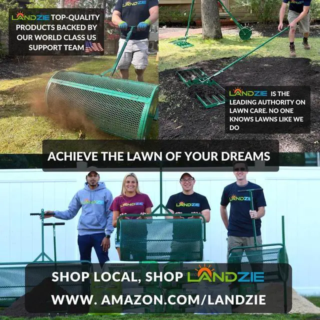 Alt view image 6 of 7 - LANDZIE - The Original Lawn Leveling Rake 36" Steel Handle Yard Leveler, Lawn Level Tool for Creating a Flat Surface - Works for Soil, Dirt, Topdressing, and Ground