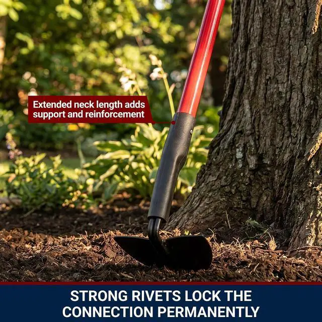 Alt view image 6 of 7 - BULLY TOOLS Warren Hoe Professional 12-Gauge 6.25-Inch Garden Hoe Tool with Fiberglass Handle, Commercial Strength, Gardening Tools, 100% Made in The USA