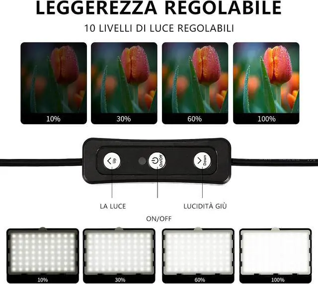 Alt view image 2 of 7 - Photography Video Lighting Kit, LED Studio Streaming Lights W/70 Beads & Color Filter for Camera Photo Desktop Computer Conference Game Stream YouTube TikTok Portrait Shooting Pack of 2