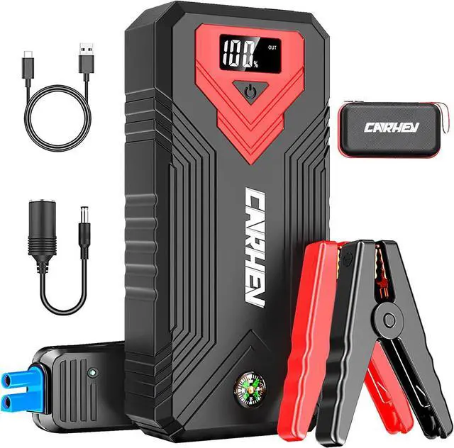 Main image of 3000A Jump Starter, 24000mAh Car Battery Jump Starter (up to 8.0L Gas and 8.0L Diesel Engine) Battery Jumper Starter Portable, 12V Car Jumper Starter Portable with LED Light and USB QC 3.0