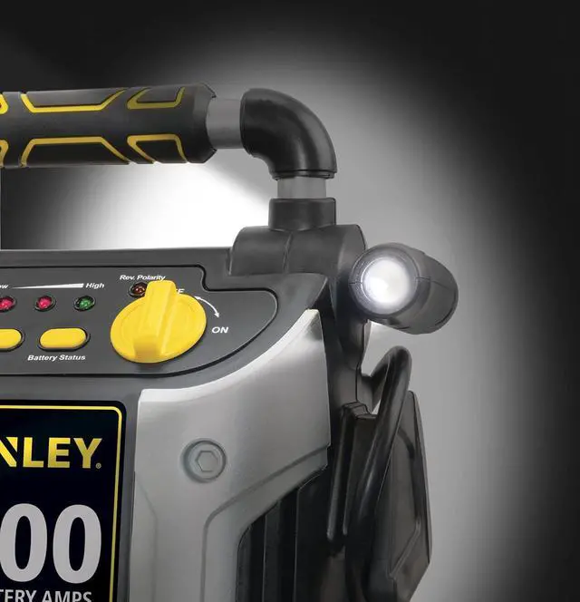 Alt view image 6 of 7 - STANLEY J509 Portable Power Station Jump Starter 1000 Peak Amp Battery Booster, USB Port, Battery Clamps