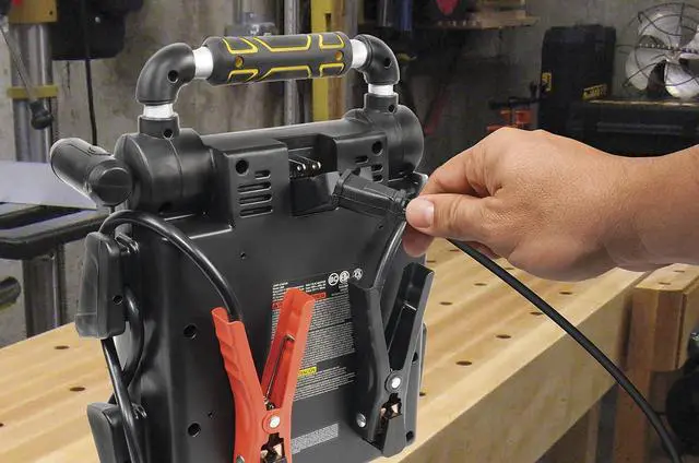 Alt view image 5 of 7 - STANLEY J509 Portable Power Station Jump Starter 1000 Peak Amp Battery Booster, USB Port, Battery Clamps