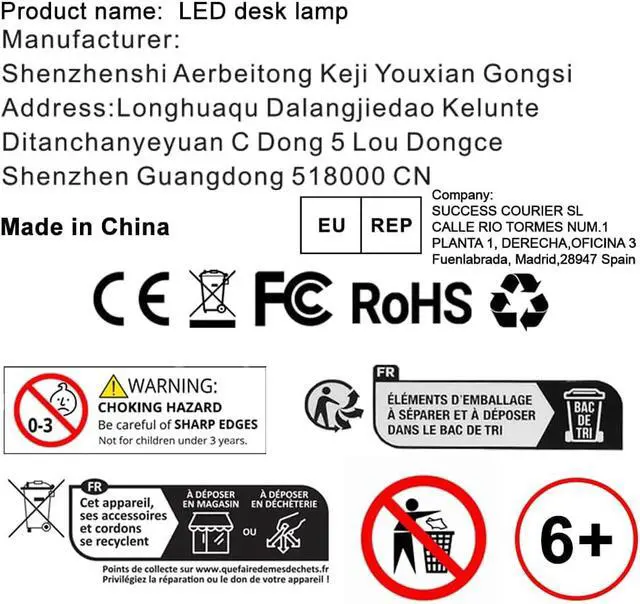 Alt view image 2 of 7 - AILBTON Bright LED Desk Lamp with Clamp,Eye Caring Architect Led Desk Lights with Adjustable Swing Arm for Office Home,Dimming and Tempering Led Table Light
