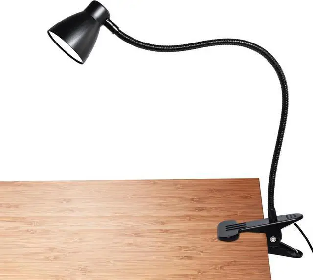 Main image of CRI 90+ Eye-Care Clip Light for Reading, 6W Small Clamp Lamp for Desk, Flexible Gooseneck Clip Lamp for Bed Headboard with 3 Color Modes & 10 Brightness(Adapter Include)