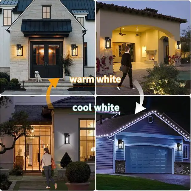 Alt view image 5 of 6 - AEQ Solar Wall Lights Outdoor, Solar Wall Sconce with 3 Lighting Modes & Motion Sensor, Waterproof Porch Light with Clear Panel for Garage Porch Yard Front Door 5.8 x 5.8 x 13.58 in