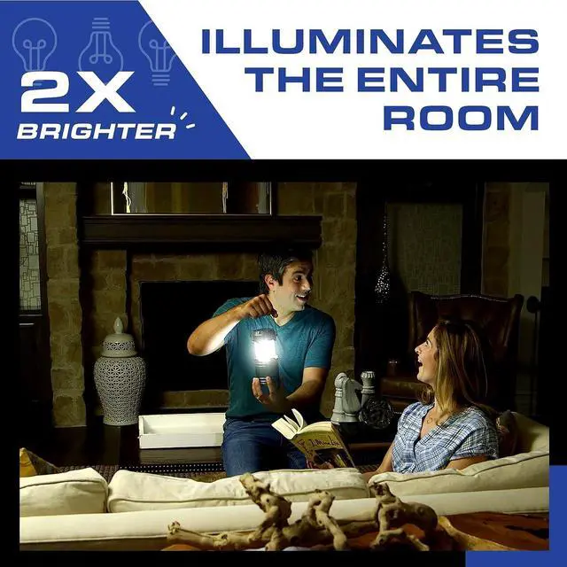 Alt view image 3 of 6 - Bell+Howell 3 Pack Camping Lights & Lanterns for Power Outage, Collapsible Battery Powered LED Camping Lantern Lamp with Handle, Portable Ultra Bright for Power Outage Home Failure and Camping