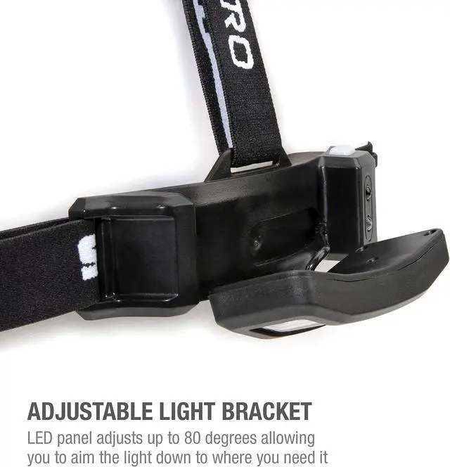 Alt view image 3 of 7 - Steelman Slim Profile Rechargeable LED Motion-Activated Headlamp, 250-Lumen, 3 Brightness Settings, 20-Meter Range, Water-Resistant