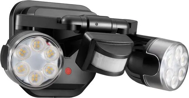 Main image of OREiN Motion Sensor Outdoor Security Light, Adjustable Dual-Head LED Flood Light, 3 Modes(Motion/Manual/Dusk to Dawn), 150W Equivalent 5000K, IP65 Waterproof Exterior Lighting, Hardwired