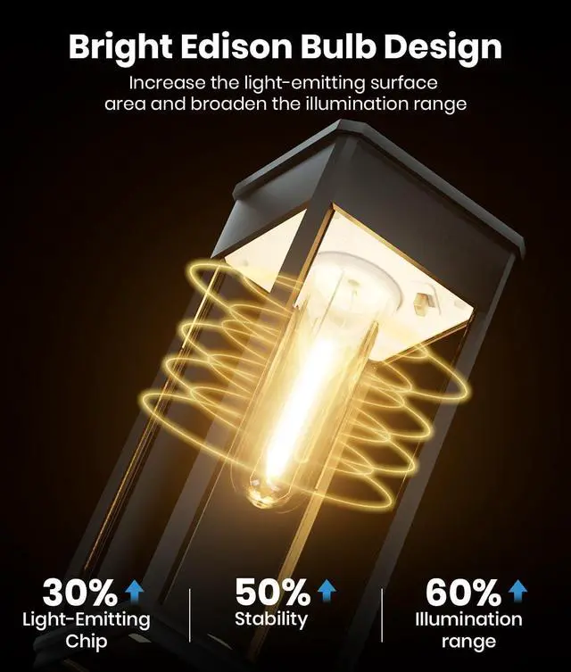 Alt view image 5 of 7 - ALFIOT Solar Pathway Lights Outdoor, 8 Pack Bright Solar Lights Outdoor, Auto On/Off, IP65 Waterproof Solar Garden Lights Solar Powered Landscape Lighting for Yard Patio Walkway Driveway Pathway