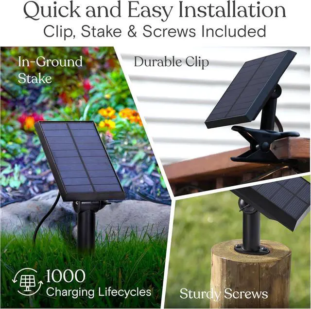 Alt view image 4 of 7 - Brightech Ambience Pro Solar Powered Outdoor String Lights - Commercial Grade Patio Lights with 27 Ft Edison Bulbs - Shatterproof LED Solar String Lights - 1W LED, Warm White Light