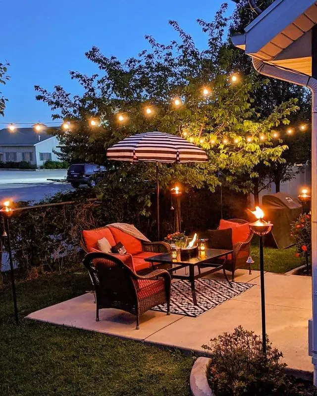 Alt view image 7 of 7 - GLUROO 60FT Outdoor String Lights LED, Patio Lights with 32 Bulbs Waterproof, 2700K Warm White for Outside Backyard, Yard, Gazebo, Deck, Porch