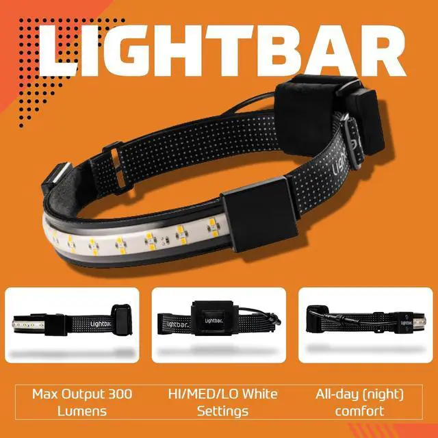 Alt view image 2 of 7 - | LED Headlamp, 300 to 500 Lumens, Spot Light Mode and Red Light Modes Available On Select Models - Perfect for Camping Running Biking Fishing Construction