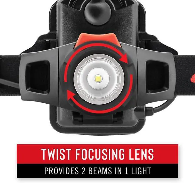 Alt view image 4 of 7 - COAST HL7 330 Lumen Focusing LED Headlamp with TWIST FOCUS, Black